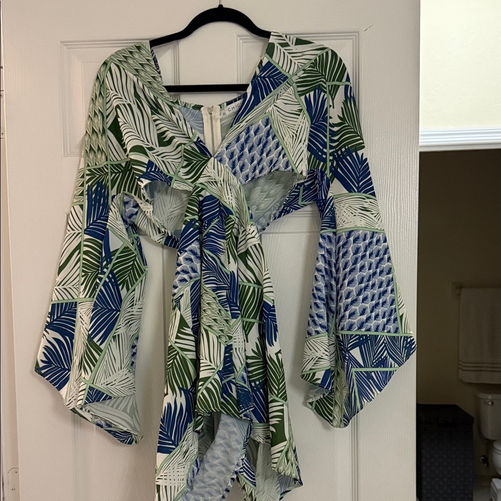 Tropical Print Women short romper